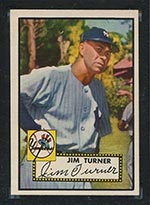 1952 Topps #373 Jim Turner New York Yankees - Front