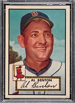 1952 Topps #374 Al Benton Boston Red Sox - Front