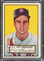 1952 Topps #376 Faye Throneberry Boston Red Sox - Front