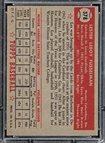 1952 Topps #378 Les Fusselman St. Louis Cardinals - Back