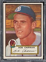 1952 Topps #388 Bob Chipman Boston Braves - Front