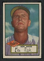 1952 Topps #389 Ben Wade Brooklyn Dodgers - Front