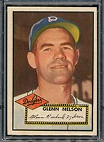 1952 Topps #390 Glenn Nelson Brooklyn Dodgers - Front