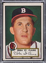 1952 Topps #393 Ebba St. Claire Boston Braves - Front