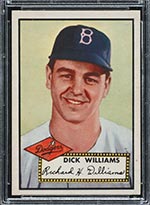1952 Topps #396 Dick Williams Brooklyn Dodgers - Front
