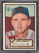 1952 Topps #401 Bob Schultz Chicago Cubs - Front