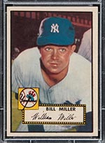 1952 Topps #403 Bill Miller New York Yankees - Front