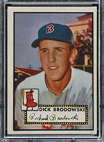 1952 Topps #404 Dick Brodowski Boston Red Sox - Front