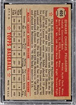 1952 Topps #405 Eddie Pellagrini Cincinnati Reds - Back