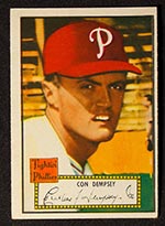 1952 Topps #44 Con Dempsey Philadelphia Phillies - Front