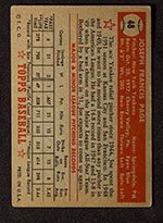 1952 Topps #48 Joe Page New York Yankees - Red Back