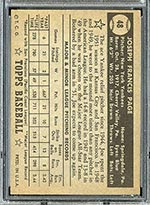 1952 Topps #48 Joe Page New York Yankees - Black Back