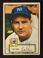 1952 Topps #48 Joe Page (Sain Bio) New York Yankees - Front