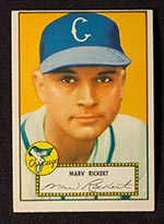 1952 Topps #50 Marv Rickert Chicago White Sox - Front