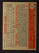 1952 Topps #51 Jim Russell Brooklyn Dodgers - Red Back