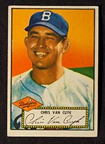 1952 Topps #53 Chris Van Cuyk Brooklyn Dodgers - Front