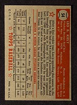 1952 Topps #54 Leo Kiely Boston Red Sox - Red Back