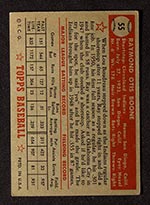 1952 Topps #55 Ray Boone Cleveland Indians - Red Back