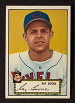 1952 Topps #55 Ray Boone Cleveland Indians - Front