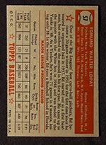 1952 Topps #57 Ed Lopat New York Yankees - Red Back