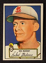 1952 Topps #58 Bob Mahoney St. Louis Browns - Front