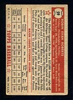 1952 Topps #59 Robin Roberts Philadelphia Phillies - Red Back