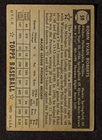 1952 Topps #59 Robin Roberts Philadelphia Phillies - Black Back