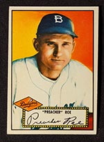 1952 Topps #66 Preacher Roe Brooklyn Dodgers - Front
