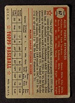 1952 Topps #67 Allie Reynolds New York Yankees - Red Back
