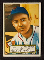 1952 Topps #75 Wes Westrum New York Giants - Front