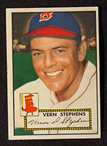 1952 Topps #84 Vern Stephens Boston Red Sox - Front