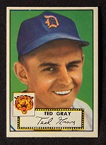 1952 Topps #86 Ted Gray Detroit Tigers - Front
