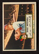 1952 Topps #92 Dale Mitchell Cleveland Indians - Front