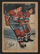 1953-1954 Parkhurst #20 Eddie Mazur Montreal Canadiens - Front