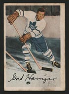 1953-1954 Parkhurst #3 Gord Hannigan Toronto Maple Leafs - Front