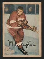 1953-1954 Parkhurst #42 Metro Prystai Detroit Red Wings - Front