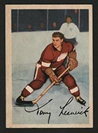 1953-1954 Parkhurst #43 Tony Leswick Detroit Red Wings - Front