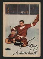 1953-1954 Parkhurst #46 Terry Sawchuk Detroit Red Wings - Front