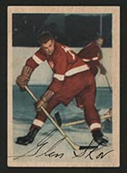1953-1954 Parkhurst #48 Glen Skov Detroit Red Wings - Front