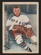 1953-1954 Parkhurst #54 Jack Evans New York Rangers - Front