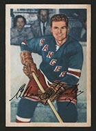 1953-1954 Parkhurst #64 Allan Stanley New York Rangers - Front