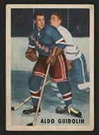 1953-1954 Parkhurst #66 Aldo Guidolin New York Rangers - Front