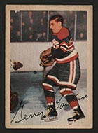 1953-1954 Parkhurst #84 Gerry Couture Chicago Black Hawks - Front