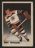 1953-1954 Parkhurst #98 Jerry Toppazzini Boston Bruins - Front