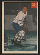 1954-1955 Parkhurst #20 Fern Flaman (Lucky Premium) Toronto Maple Leafs - Front