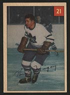 1954-1955 Parkhurst #21 Rudy Migay Toronto Maple Leafs - Front