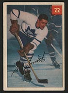 1954-1955 Parkhurst #22 Sid Smith Toronto Maple Leafs - Front