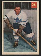 1954-1955 Parkhurst #26 Leo Boivin Toronto Maple Leafs - Front