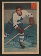 1954-1955 Parkhurst #30 Tod Sloan (Lucky Premium) Toronto Maple Leafs - Front
