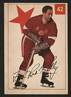 1954-1955 Parkhurst #42 “Red” Kelly Detroit Redwings - Front